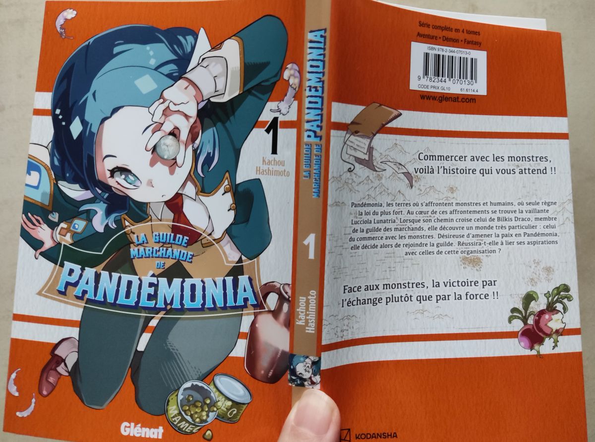 la guilde marchande de Pandémonia Glénat avis critique manga