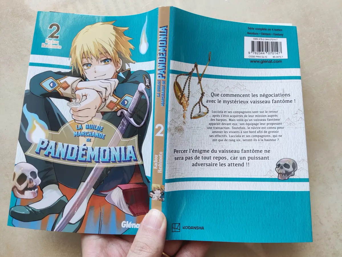 Mon avis sur le tome 2 du manga La guide Marchande de Pandémonia sorti chez Glénat